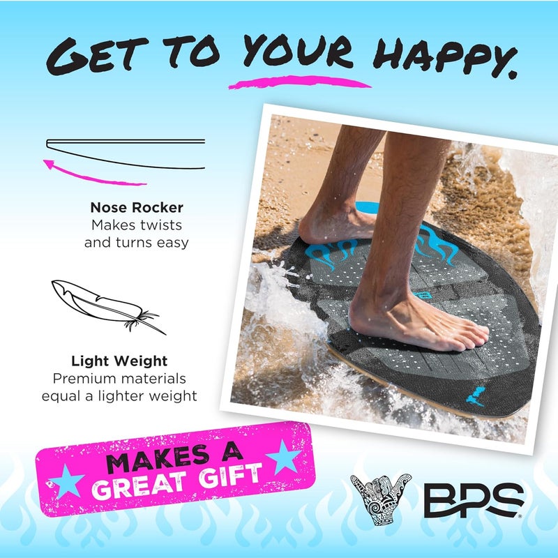 BPS لوح سكيبورد خشبي عالي الأداء "فليم" من نيوزيلندا مع وسادات احتكاك مخصصة - مع حقيبة حمل مبطنة اختيارية مصنوعة من البلاستيك المعاد تدويره - للأطفال أو البالغين، اختر من 4 ألوان - Image 5